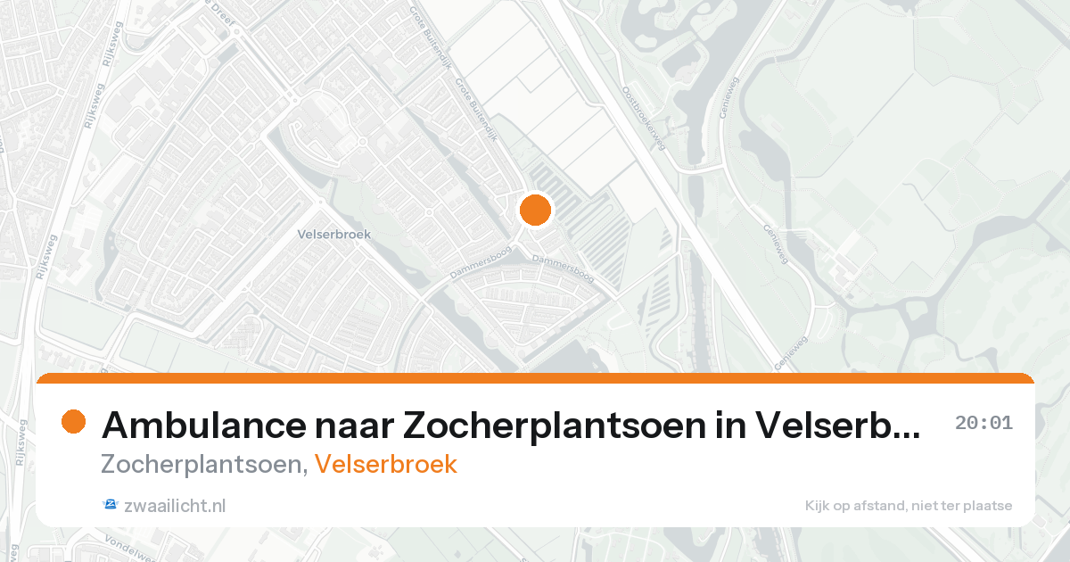 Ambulance naar Zocherplantsoen in Velserbroek — 24 aug 2026