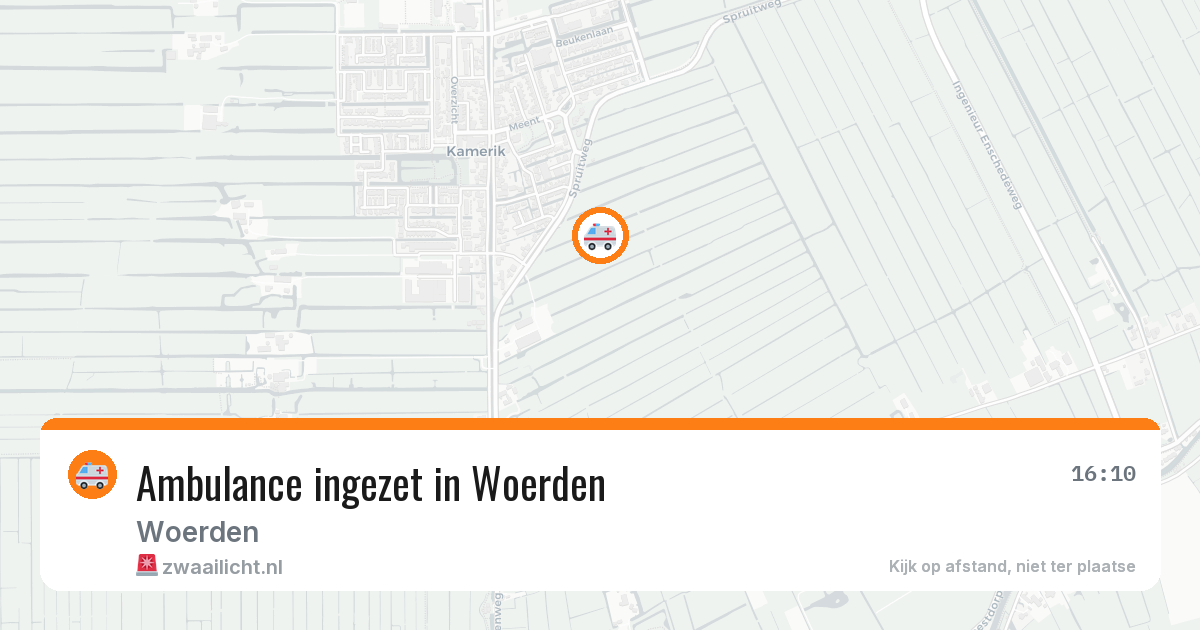 Ambulance ingezet in Woerden — 11 aug 2026