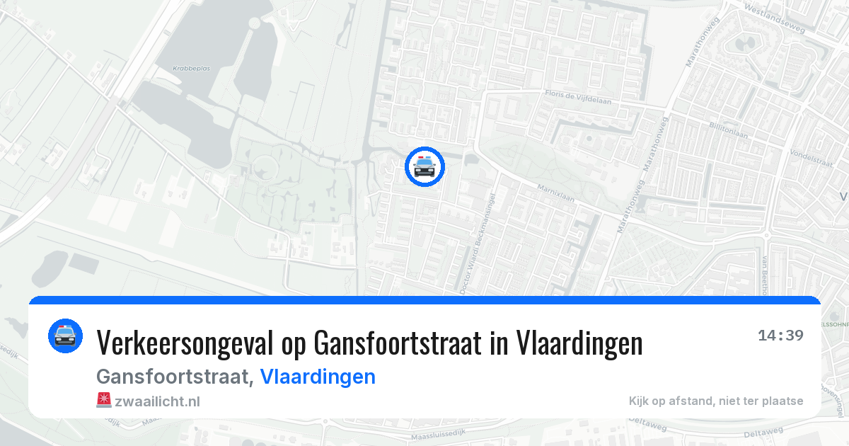 Verkeersongeval op Gansfoortstraat in Vlaardingen — 12 mei 2026