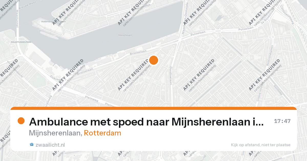 Ambulance met spoed naar Mijnsherenlaan in Rotterdam — 26 aug 2026