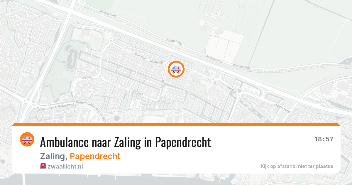 Ambulance naar Zaling in Papendrecht — 26 mei 2026