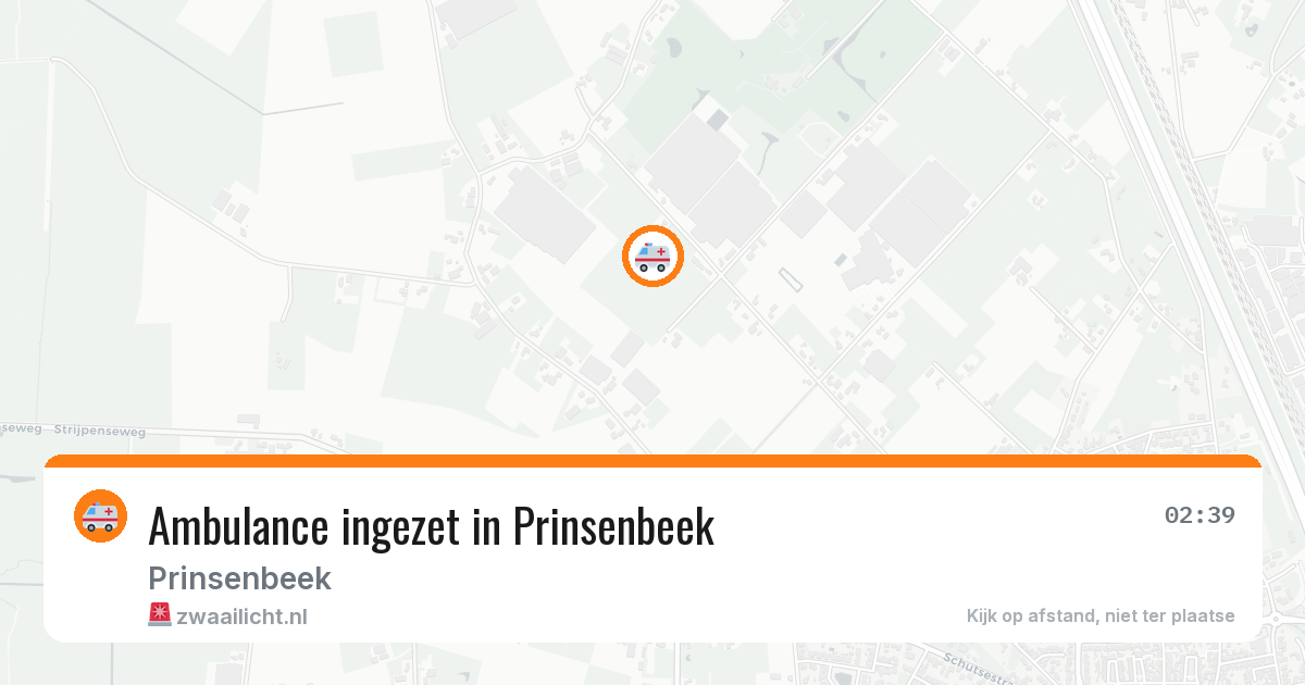 Ambulance ingezet in Prinsenbeek — 11 aug 2026