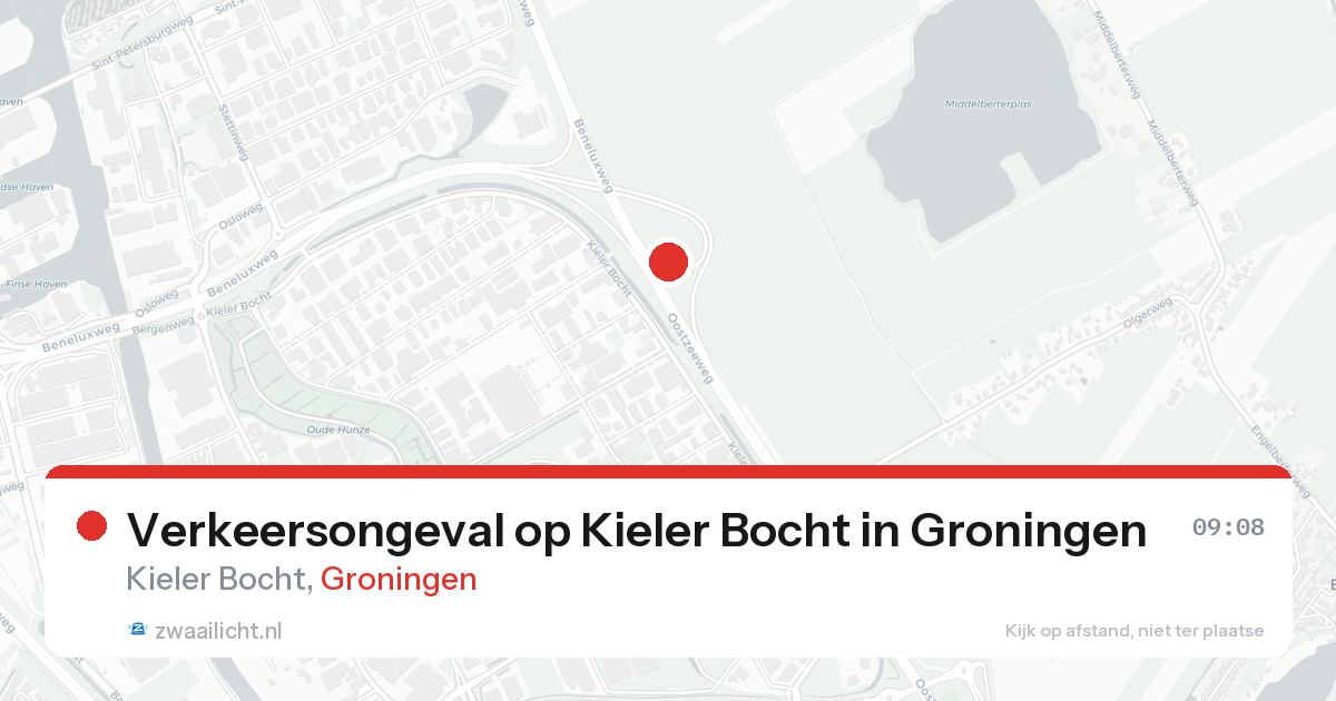 Verkeersongeval op Kieler Bocht in Groningen — 17 aug 2026