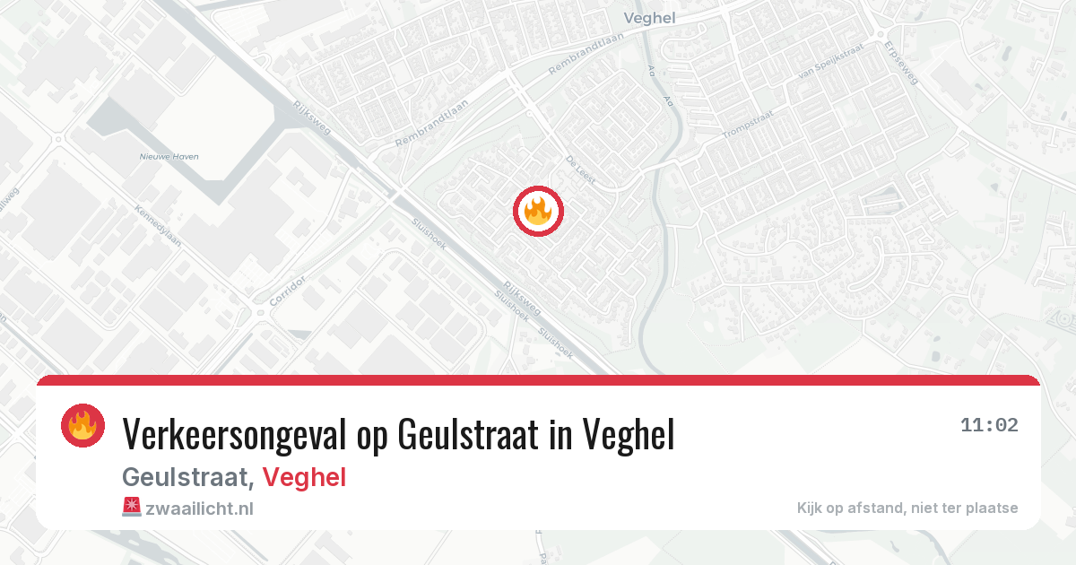 Verkeersongeval op Geulstraat in Veghel — 18 jul 2026