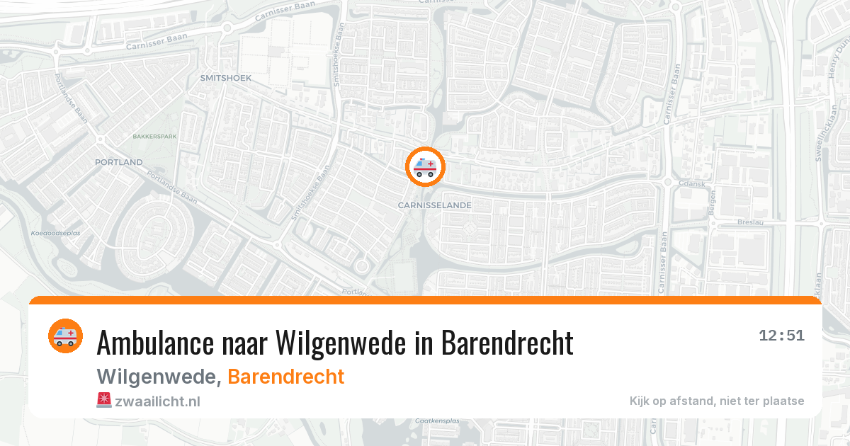 Ambulance naar Wilgenwede in Barendrecht — 11 apr 2026