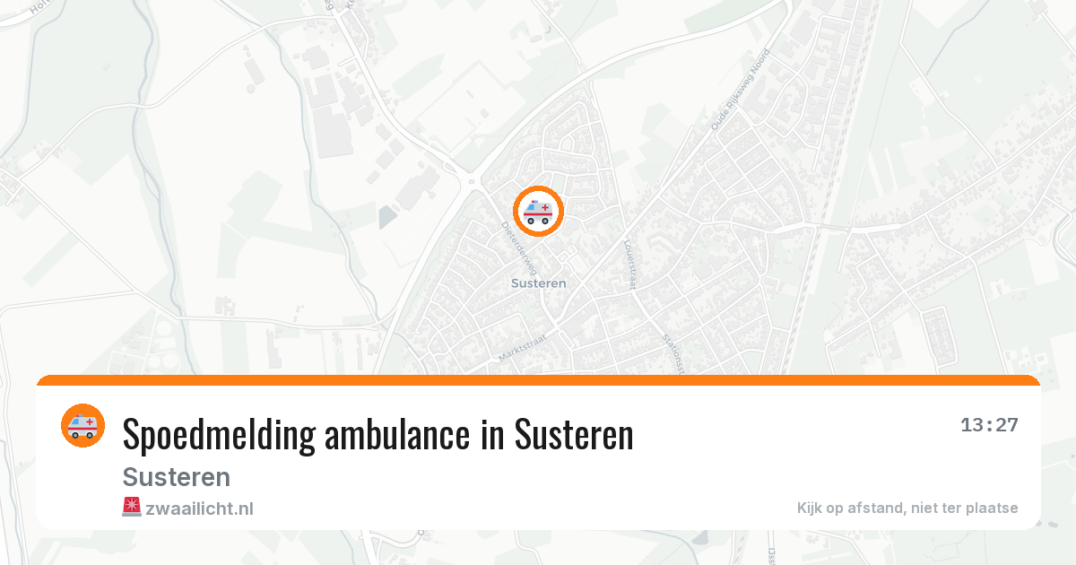 Spoedmelding ambulance in Susteren — 17 apr 2026