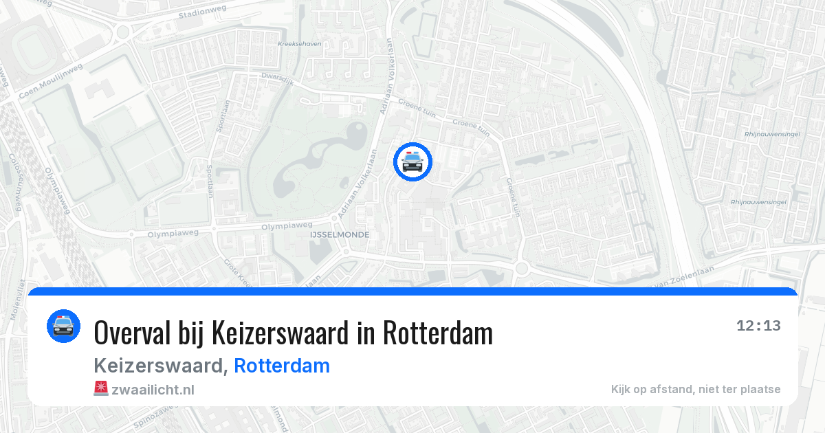 Overval bij Keizerswaard in Rotterdam — 16 apr 2026