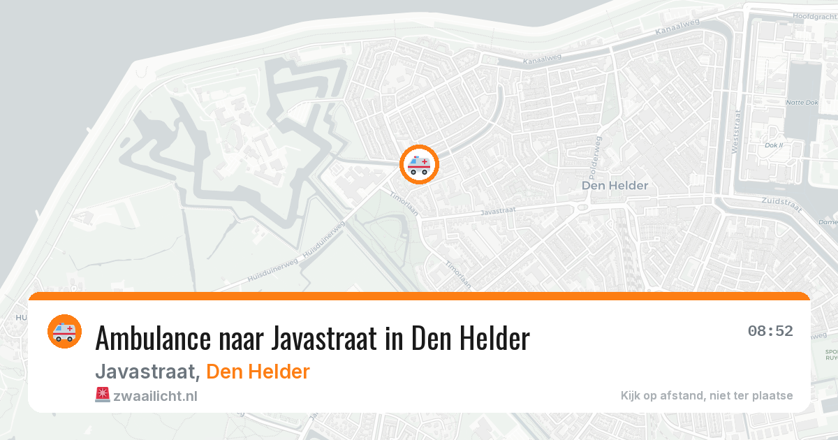Ambulance naar Javastraat in Den Helder — 31 mrt 2026