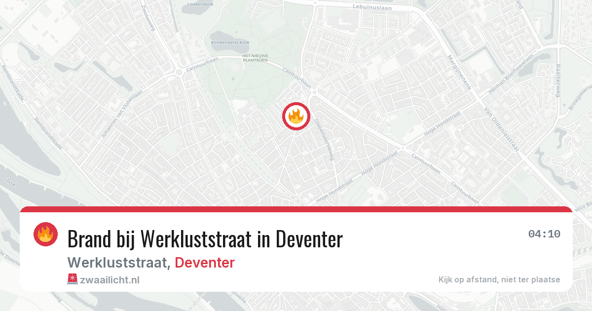 Brand bij Werkluststraat in Deventer — 9 jun 2026