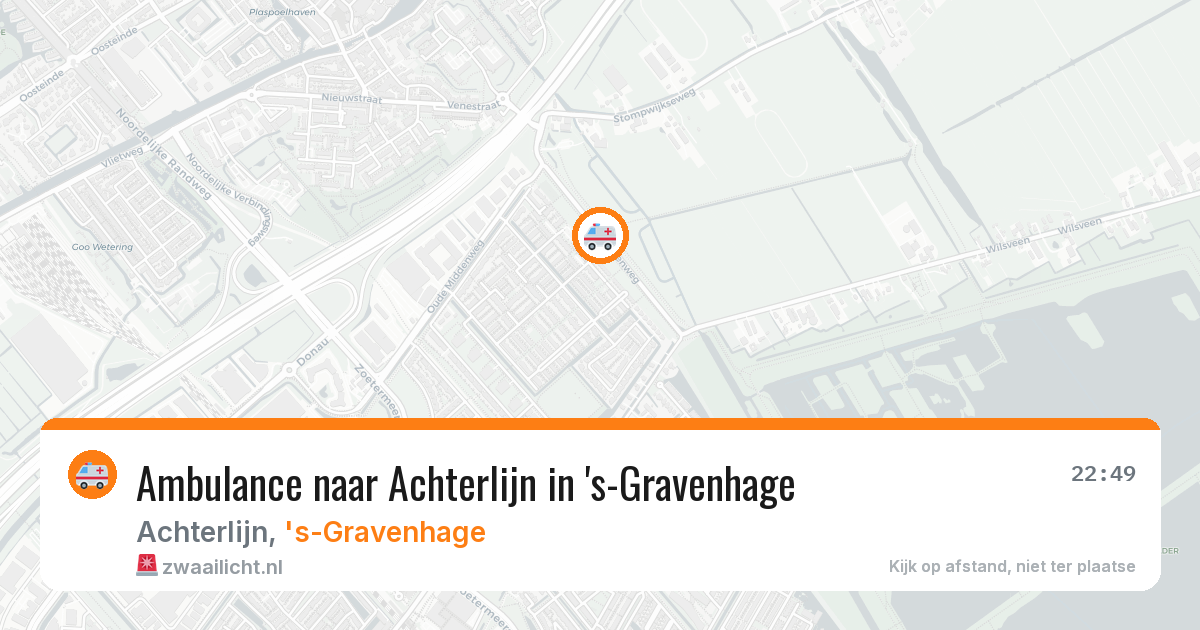 Ambulance naar Achterlijn in 's-Gravenhage — 12 jun 2026