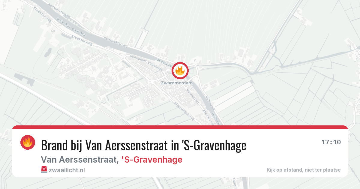 Brand bij Van Aerssenstraat in 'S-Gravenhage — 27 mrt 2026