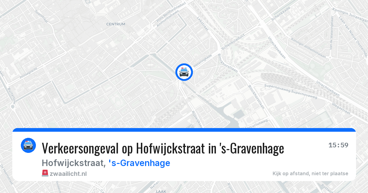 Verkeersongeval op Hofwijckstraat in 's-Gravenhage — 11 jul 2026