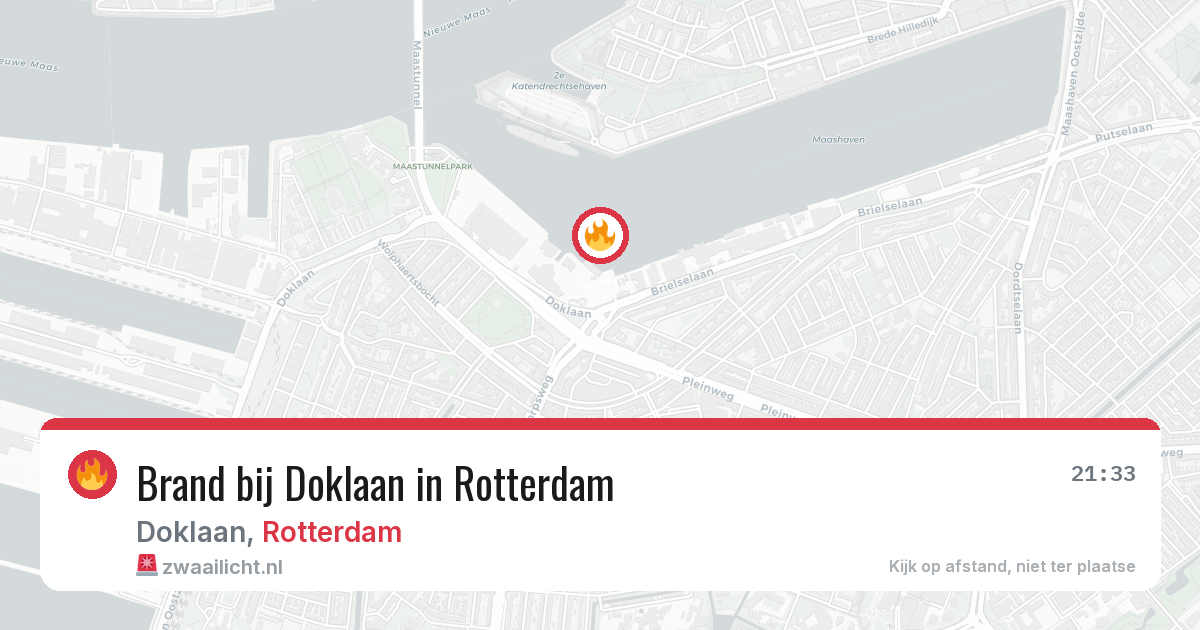 Brand bij Doklaan in Rotterdam — 7 aug 2026