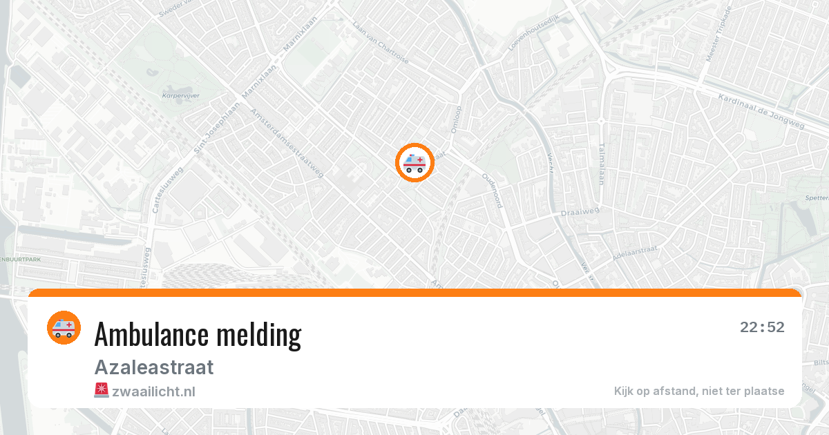 Ambulance melding — 20 mrt 2026