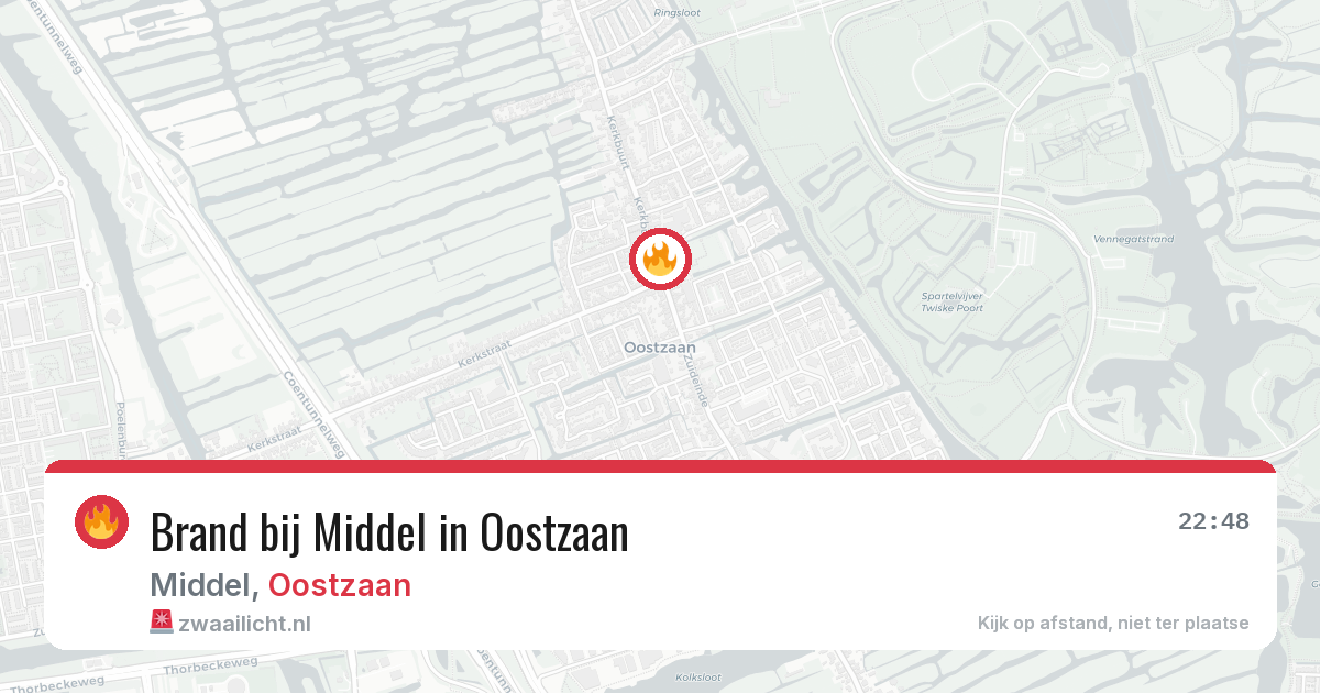 Brand bij Middel in Oostzaan — 6 jul 2026