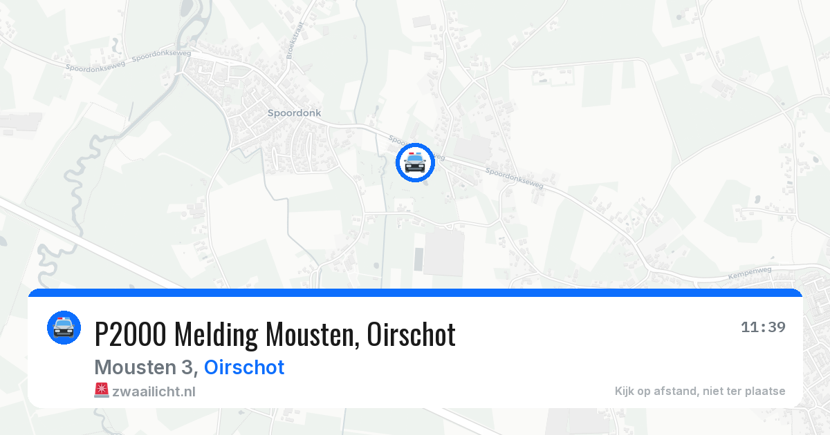 P2000 Melding Mousten, Oirschot — 16 apr 2026
