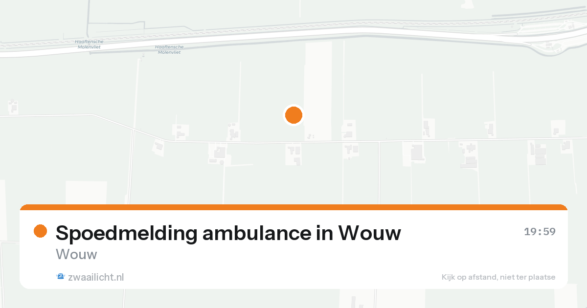 Spoedmelding ambulance in Wouw — 7 feb 2026