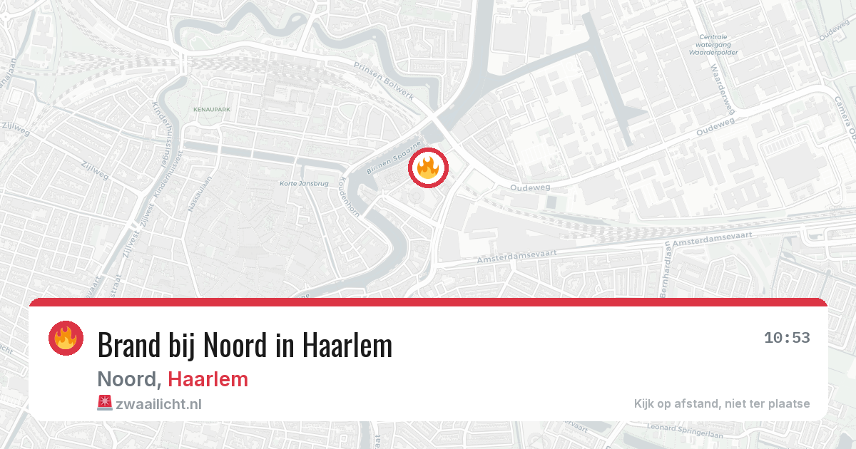 Brand bij Noord in Haarlem — 12 aug 2026