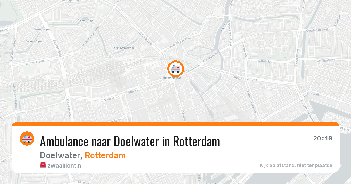 Ambulance naar Doelwater in Rotterdam — 19 jun 2026