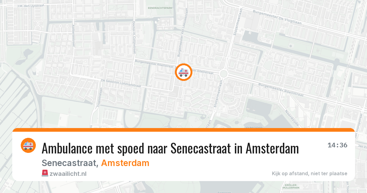 Ambulance met spoed naar Senecastraat in Amsterdam — 29 mei 2026