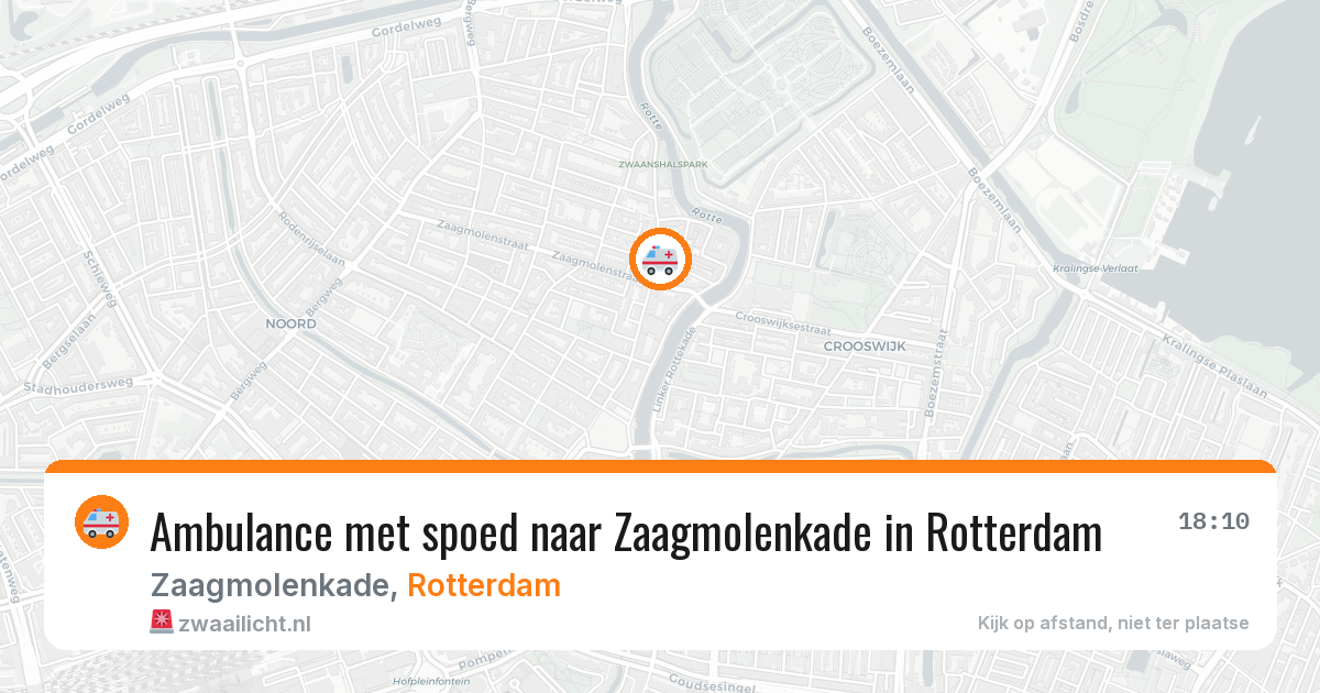Ambulance met spoed naar Zaagmolenkade in Rotterdam — 17 mrt 2026