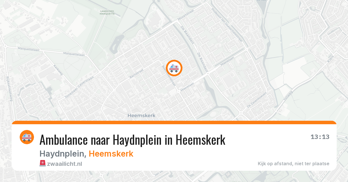 Ambulance naar Haydnplein in Heemskerk — 10 mei 2026