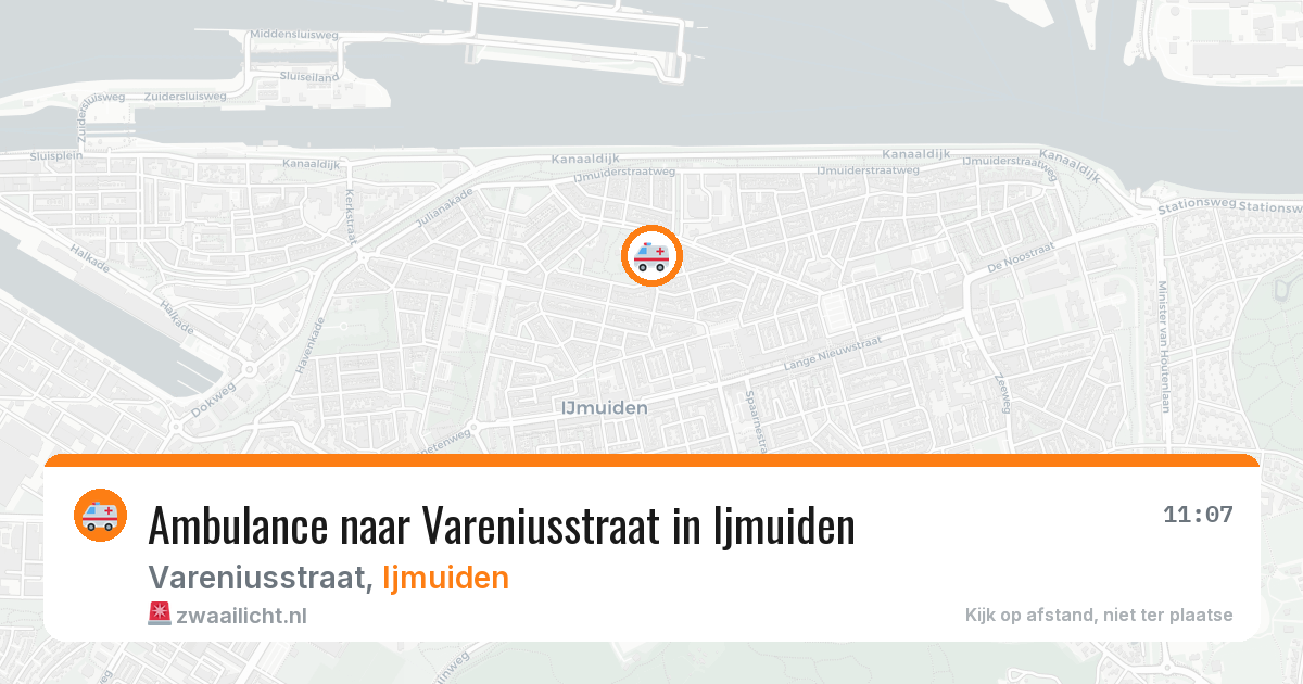 Ambulance naar Vareniusstraat in Ijmuiden — 28 jun 2026
