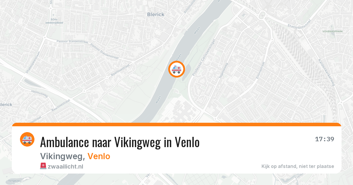 Ambulance naar Vikingweg in Venlo — 8 aug 2026