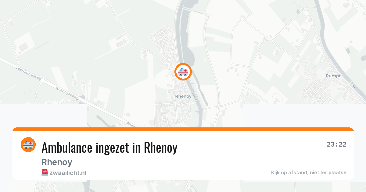 Ambulance ingezet in Rhenoy — 27 jun 2026