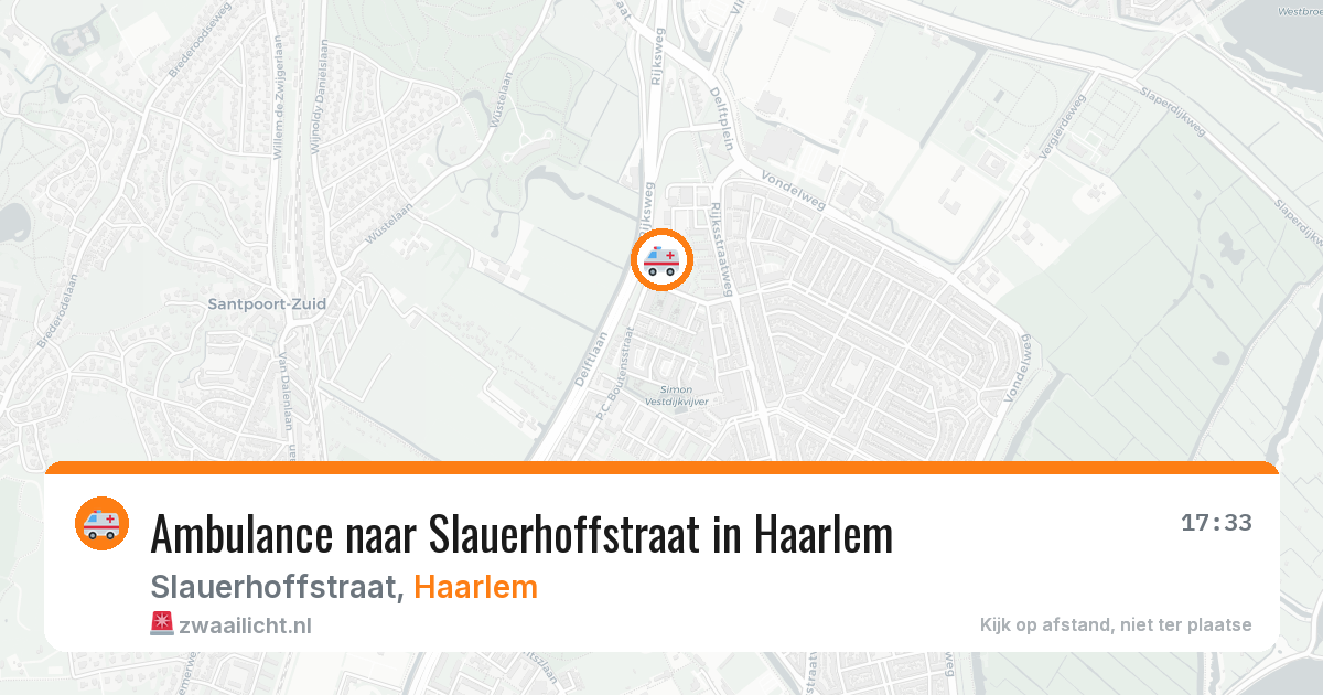 Ambulance naar Slauerhoffstraat in Haarlem — 28 jul 2026