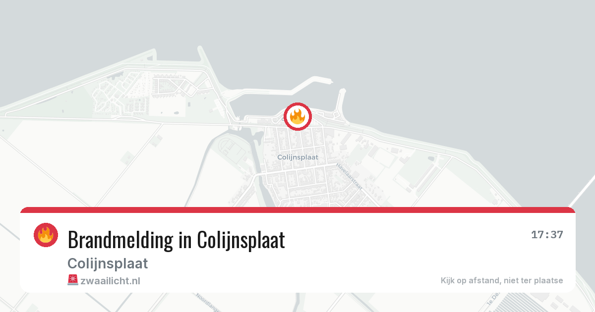Brandmelding in Colijnsplaat — 30 jun 2026