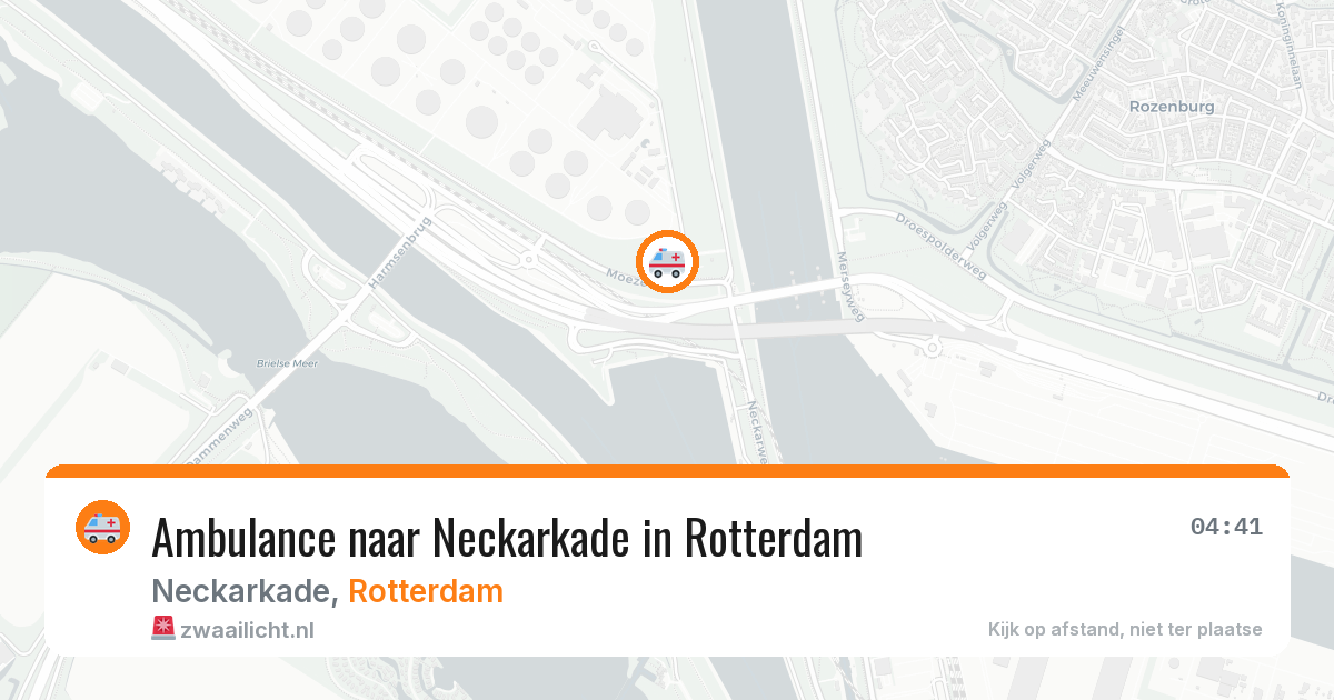 Ambulance naar Neckarkade in Rotterdam — 28 apr 2026