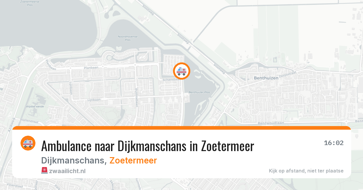 Ambulance naar Dijkmanschans in Zoetermeer — 17 apr 2026