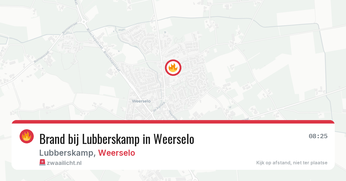Brand bij Lubberskamp in Weerselo — 12 mei 2026