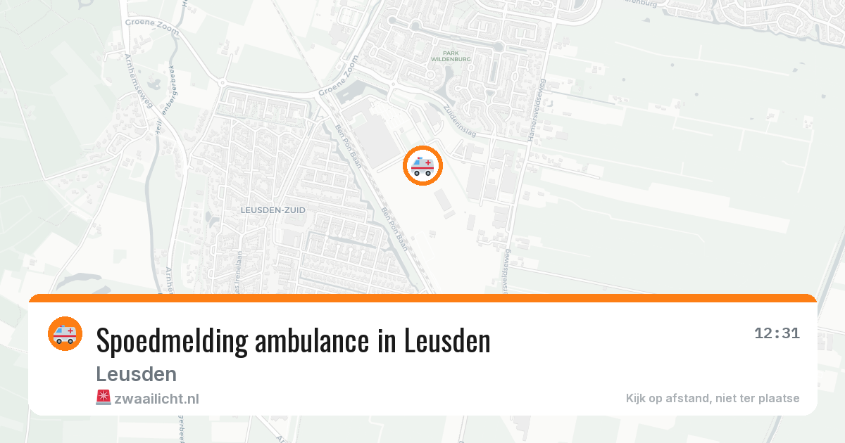 Spoedmelding ambulance in Leusden — 11 jul 2026
