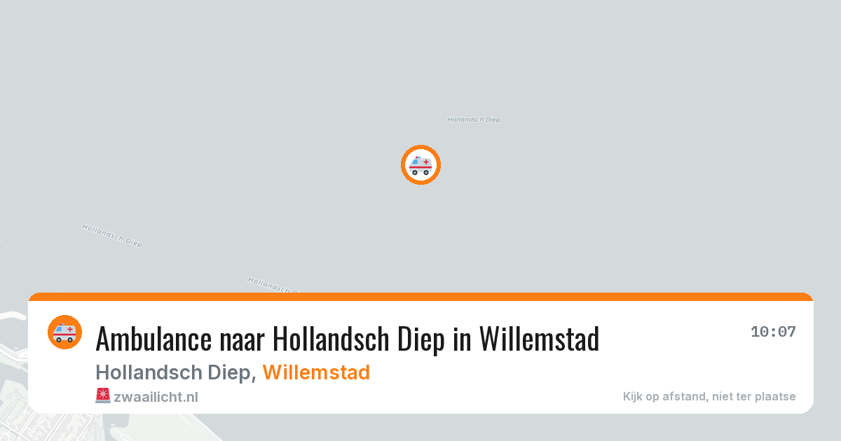 Ambulance naar Hollandsch Diep in Willemstad — 28 jun 2026