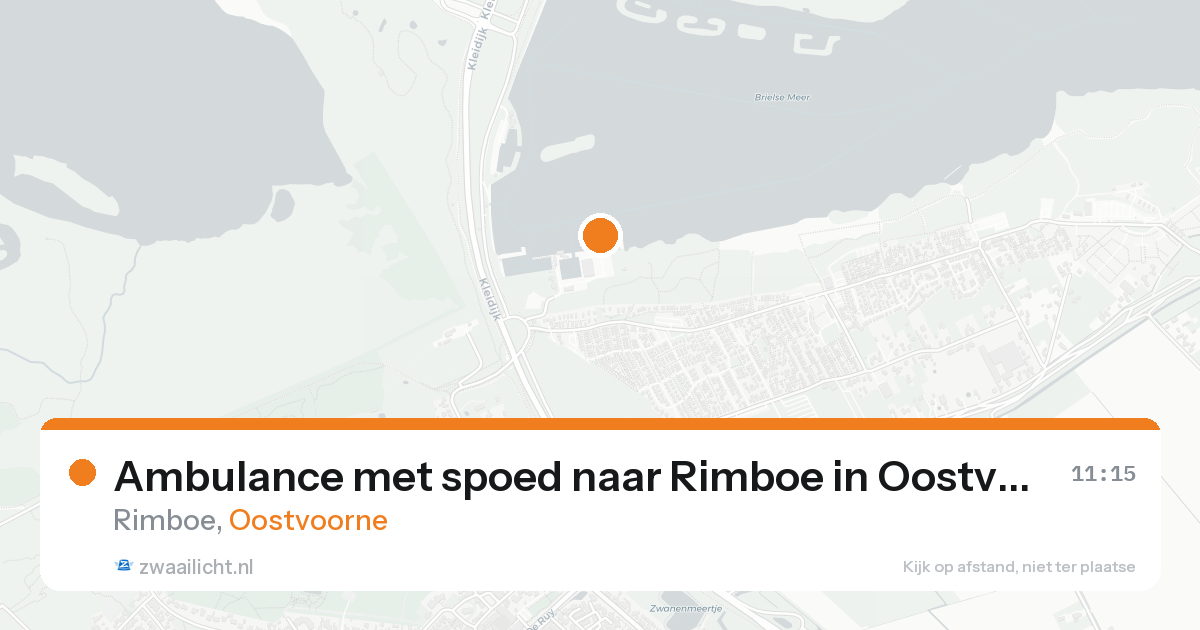 Ambulance met spoed naar Rimboe in Oostvoorne — 19 aug 2026