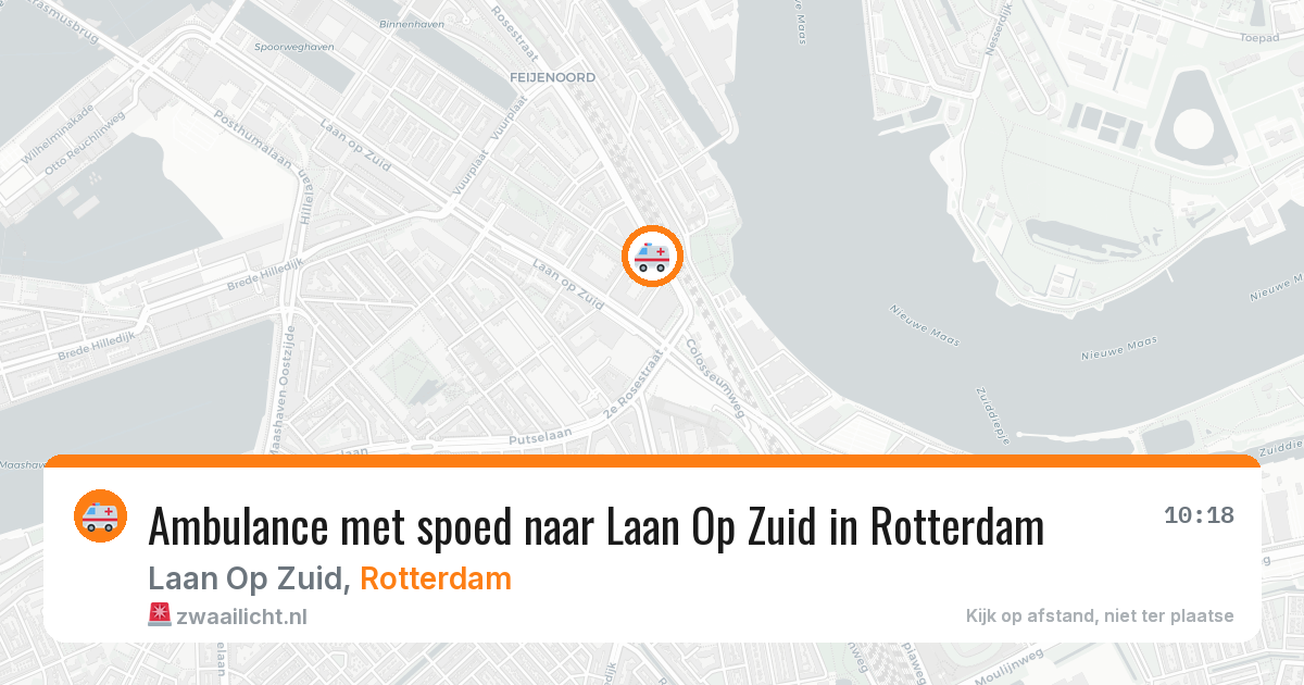 Ambulance met spoed naar Laan Op Zuid in Rotterdam — 22 jun 2026