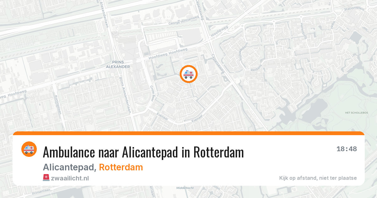 Ambulance naar Alicantepad in Rotterdam — 27 mei 2026