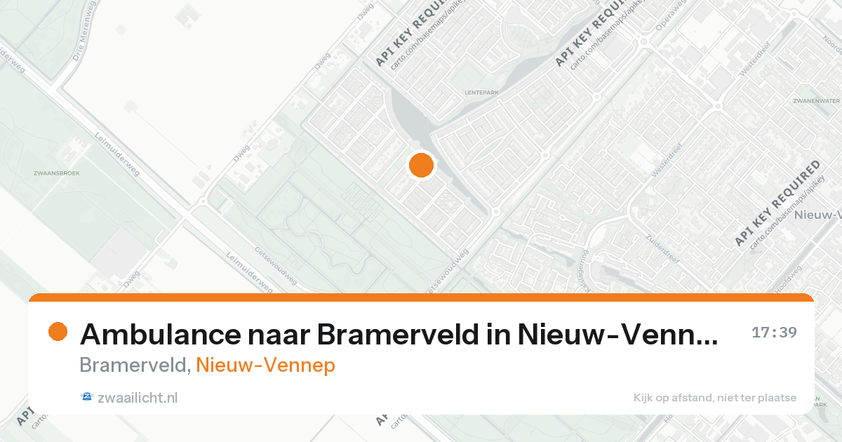 Ambulance naar Bramerveld in Nieuw-Vennep — 6 jun 2026