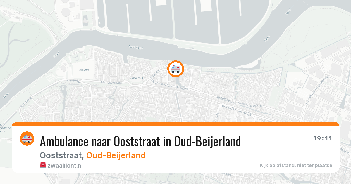Ambulance naar Ooststraat in Oud-Beijerland — 28 mei 2026
