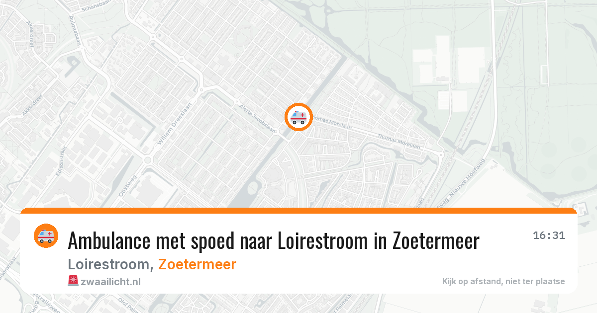 Ambulance met spoed naar Loirestroom in Zoetermeer — 29 jul 2026