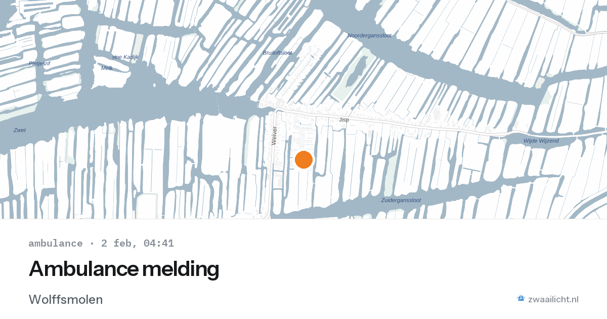 Ambulance melding — 2 feb 2026