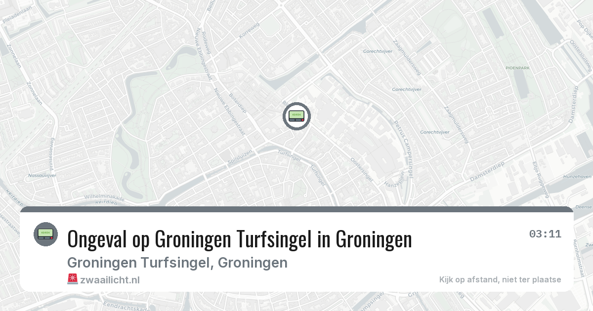 Ongeval op Groningen Turfsingel in Groningen — 30 jan 2026