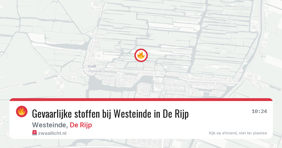 Gevaarlijke stoffen bij Westeinde in De Rijp — 17 apr 2026