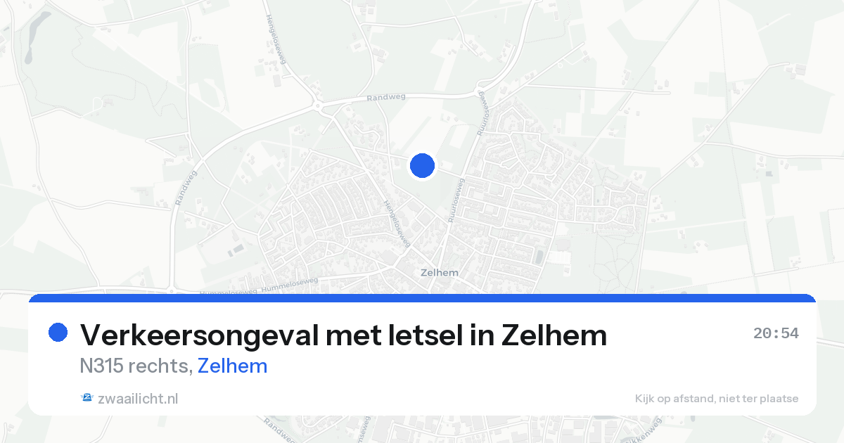 Verkeersongeval met letsel in Zelhem — 12 aug 2026