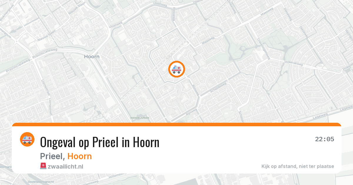 Ongeval op Prieel in Hoorn — 14 mei 2026