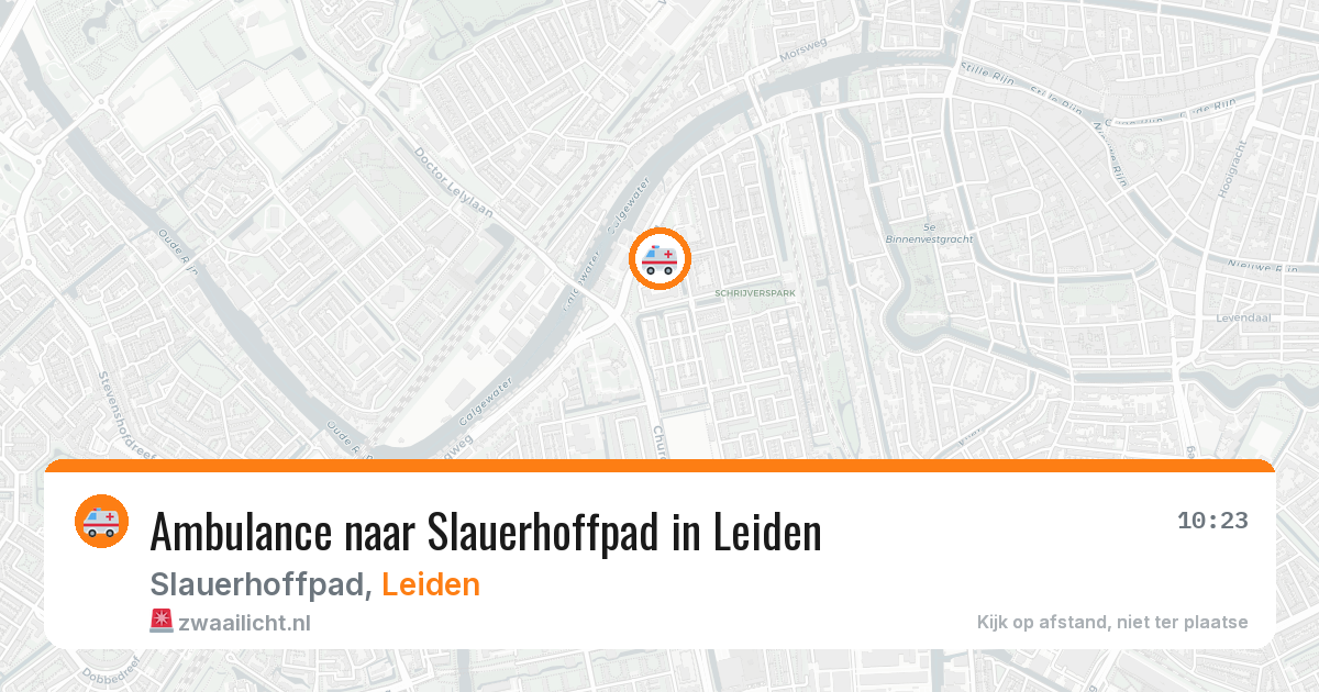 Ambulance naar Slauerhoffpad in Leiden — 21 mei 2026