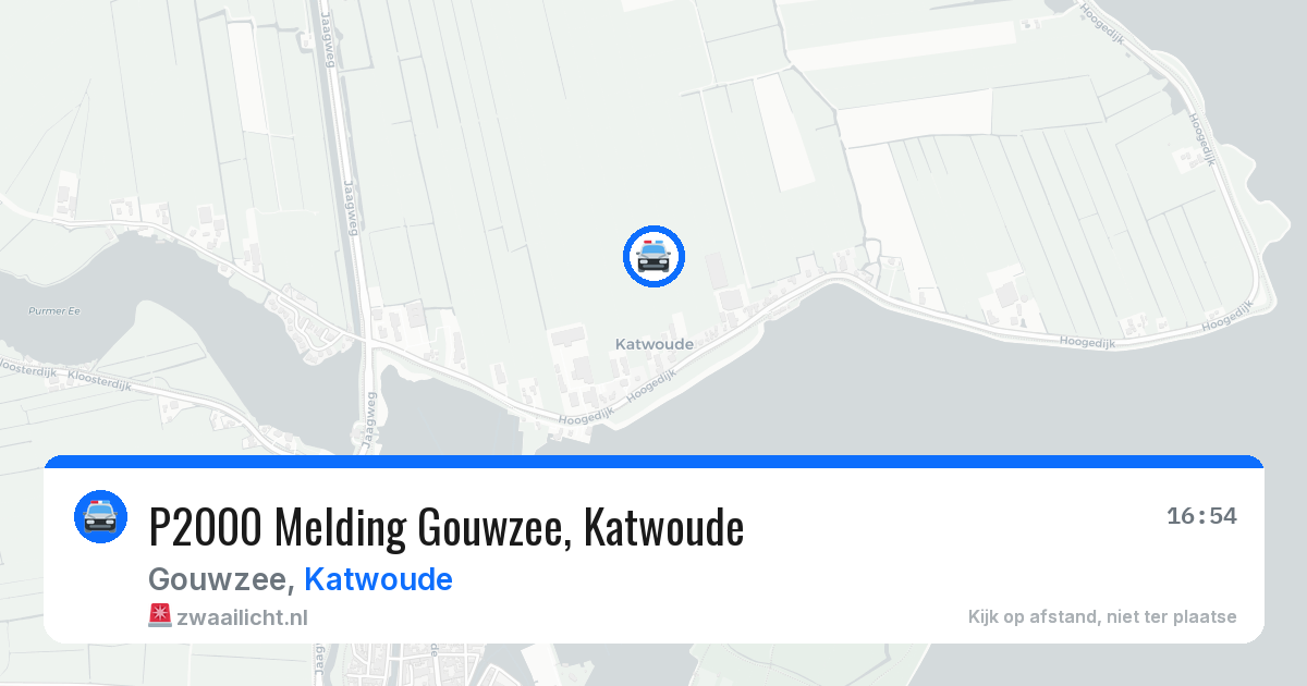 P2000 Melding Gouwzee, Katwoude — 26 apr 2026