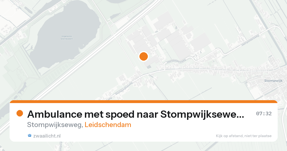 Ambulance met spoed naar Stompwijkseweg in Leidschendam — 4 mei 2026